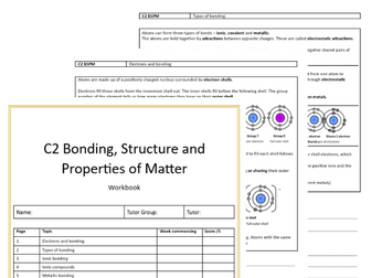 C2 Bonding, Structure and Properties of Matter: Topic Workbook
