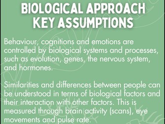 CIE Key Assumptions Posters