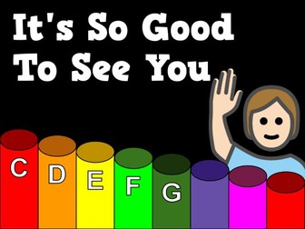 It's So Good to See You - Boomwhacker Play Along Video and Sheet Music