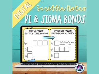 Digital Chemistry Scribble Notes Bundle | Teaching Resources