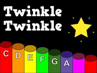Twinkle Twinkle Little Star - Boomwhacker Video and Sheet Music