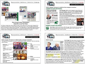 2024+ Daily Mirror and The Times GCSE Media Studies Newspaper CSP