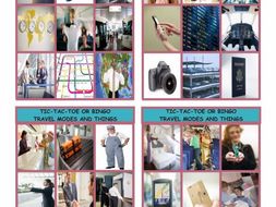 Travel Modes and Things Tic-Tac-Toe or Bingo