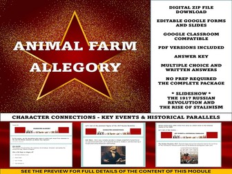 Animal Farm [Book]: Allegory