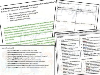 AQA A GCSE Religious Studies - Predicted Paper 1 - Stretch G7-9