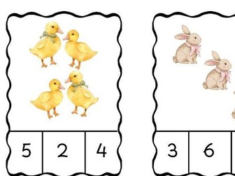 Easter Count and Peg 1-10