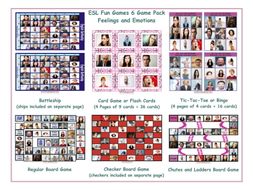 Feelings and Emotions 6 Board Game Bundle