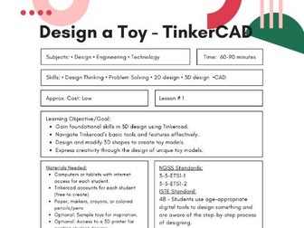 Design Your Own Toy in TinkerCAD