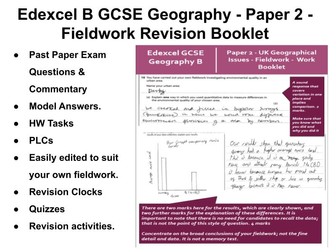 Edexcel B GCSE Geography Fieldwork Revision Booklet