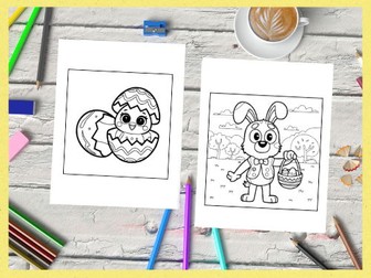 Happy Easter Bold & Easy Coloring Book