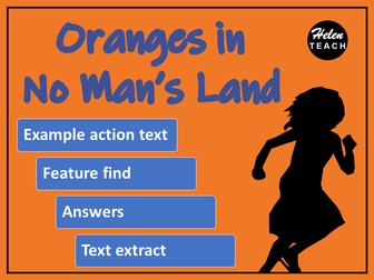 Oranges In No Man's Land Action Writing Example Text, Feature Find & Extract