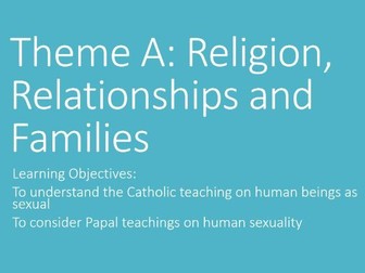 Introduction to Theme A (Relationships & Families)