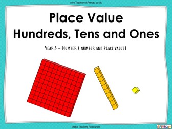 Place Value - Hundreds, Tens and Ones - Year 3