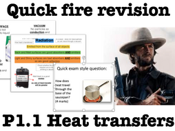 Heat energy transfers (GCSE Physics): Quick fire revision and exam questions