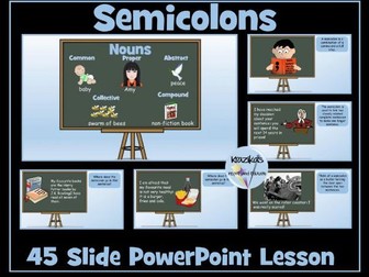 Semicolons PowerPoint Lesson