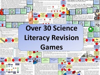 Over 30 GCSE Science Revision Literacy Games