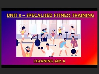 Unit 8: Specialised Fitness Testing (BTEC Level 3 National Extended Diploma in Sport and Exercise)