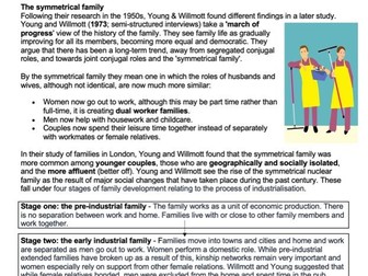 AQA A Level Sociology Families & Households Content Booklet