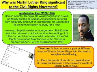 Civil Rights Why was Martin Luther King significant to the Civil Rights Movement?