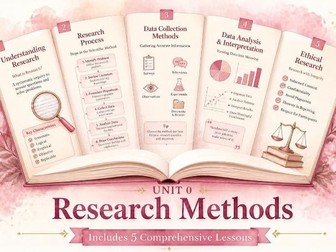Unit 0- Research Methods- 9 Fully Illustrated Lessons- IGCSE Psychology (0266) (2027 Syllabus)