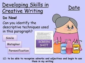 Adverbs and Adjectives for LA KS3