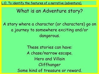 Identifying Features of an Adventure Story (Narrative Writing Lesson) - Scott's Treasure