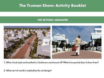 The Truman Show Activity Booklet and Study Questions