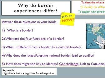 Geography KS3 Borders Lesson 5