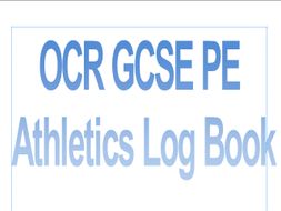 GCSE PE Athletics Log book for new OCR (1-9)