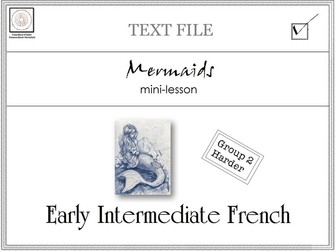 Early Intermediate French Mini-lesson: Mermaids (Les sirènes)