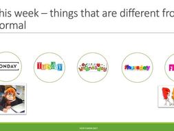 Visual timetable - weekly and daily