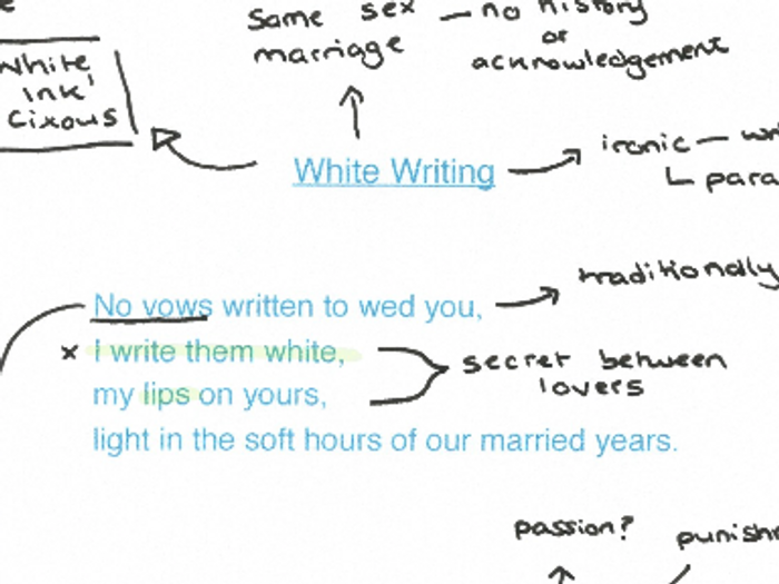 feminine gospels duffy white writing poem analysis by writing analysis