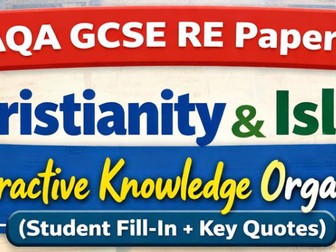 AQA GCSE RE Paper 1 Christianity & Islam Knowledge Organiser + Key Quotes