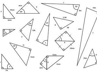 Pythagoras and Right-Angled Trigonometry Practice