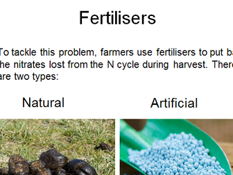 Uses of fertilisers in farming, pros and cons