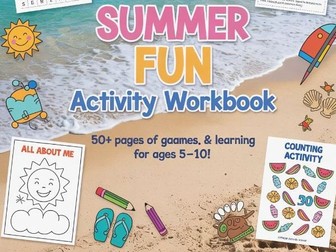 Summer Fun Activity Book for Kids