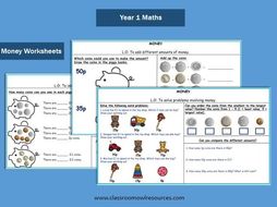 year 1 maths money worksheets teaching resources