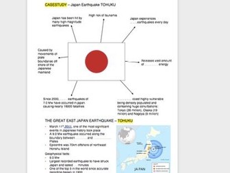 OCR A level Japan Tohuku earthquake