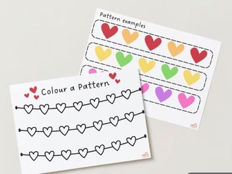 Colour a Pattern - Valentines