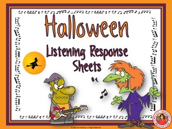 Halloween Music Listening Response Sheets
