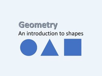 Geometry - Introduction to 2D and 3D shapes - SEN, MLD, SLD - KS2, KS3