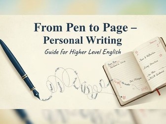 From Pen to Page - The Personal Essay - Leaving Cert