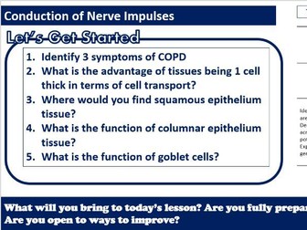 Conduction of Nerve Impulses/Action Potentials- AAQ Applied Science