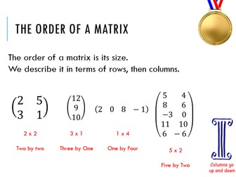 AQA Level 2 Further Maths - Matrices lesson 1