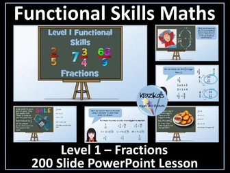 Fractions - Level 1 Maths Functional Skills