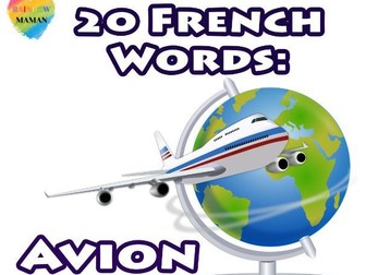 20 Frenchs Words [Avion – Airplane]