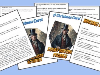 A Christmas Carol - Writing Frames and Model Essays