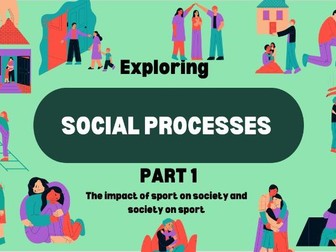 AQA A Level PE Social Processes Key Terms Paper 1 Powerpoint