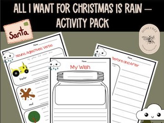 All I Want for Christmas is Rain | Aussie Christmas Literacy Worksheets | ES1 English Unit 16