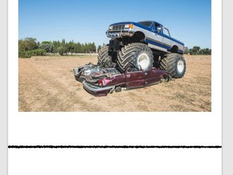 Monster Truck Writing EYFS